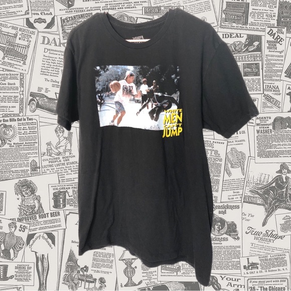 White Men Can’t Jump, Black Graphic Tee, Size XL - Picture 1 of 3